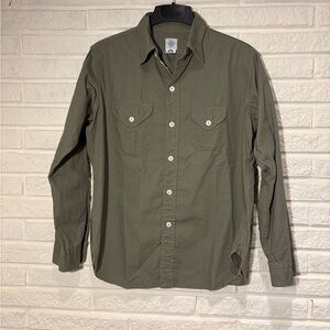 Post O’all Olive Button Down